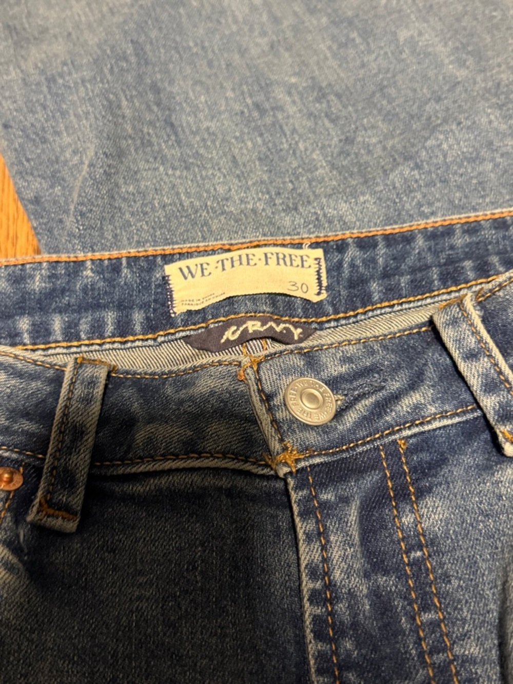 Free people / we the free curvy vintage high rise flare jeans - Picture 3 of 6